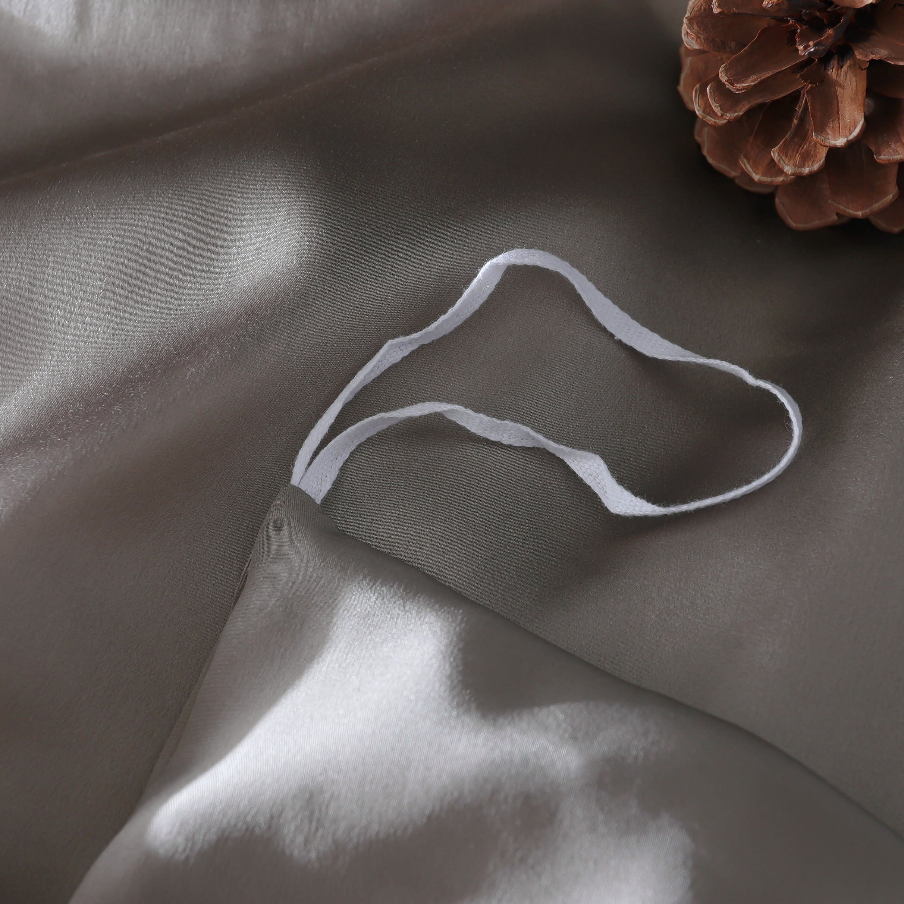 Handmade Duvet Cover in Smoky Gray 100% Pure 6A Silk, 25mm smooth, natural, sleep beauty Silk Bedding for King, queen, custom size.