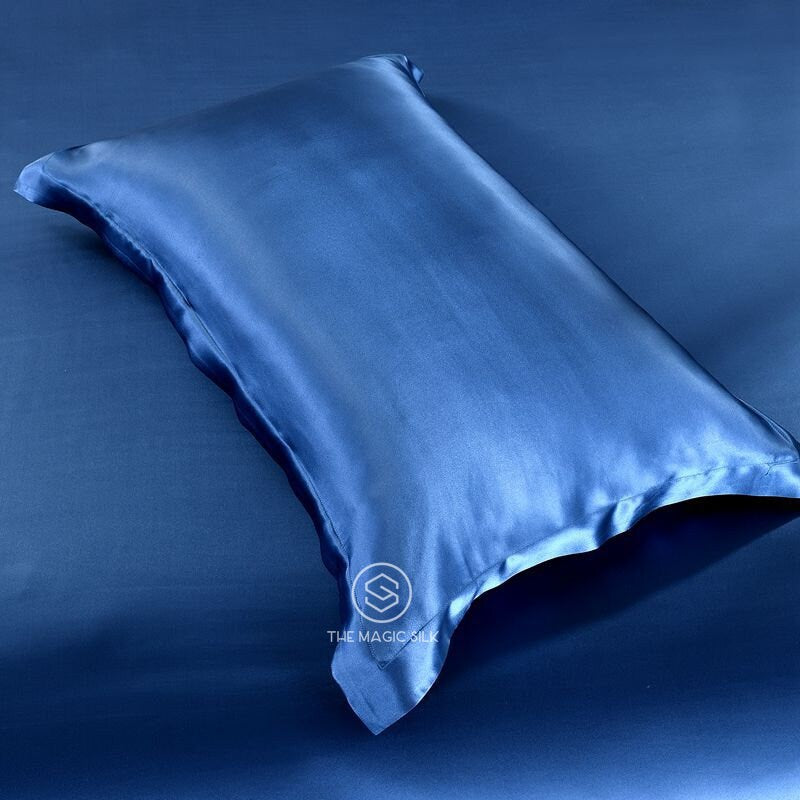 NAVY BLUE - 16 Momme 100% Silk Bedding 4pcs Suite