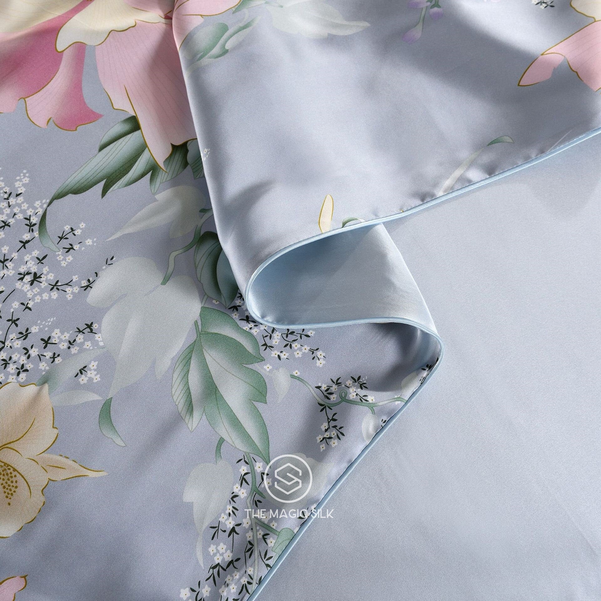 ANNASUI LILY - 16 Momme 100% Silk Bedding 4pcs Suite