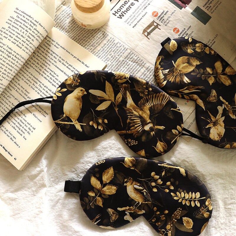SKYLARK VINTAGE Style 100% Silk Eye Mask