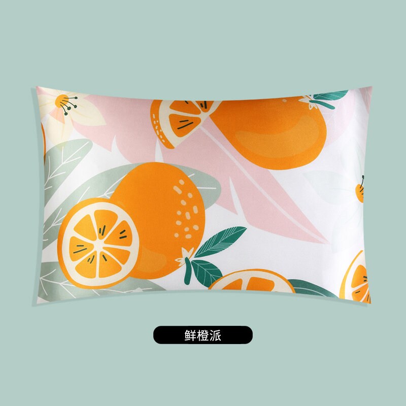 Best Sell in China Fashion Girls 100% Mulberry Silk Pillow Slip,Luxury Silk Pillow Cover,Beautiful 2 Pieces Queen Size Gift Silk Pillowcase.