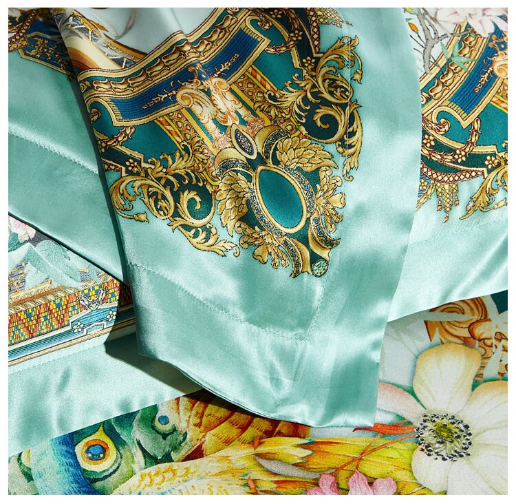 KONGQUE - 19 Momme Silk Bedding Suite 4pcs