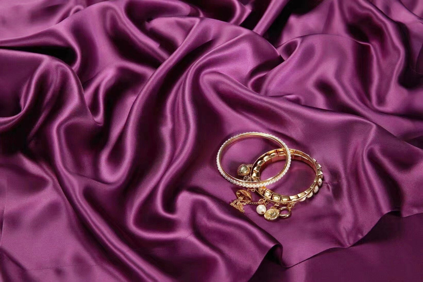 MAGIC PURPLE - 25 Momme Mulberry Silk Bedding, Silk Duvet Cover, Silk Fitted Sheet, Silk Flat Sheet, Silk Pillowcase, 100% SILK