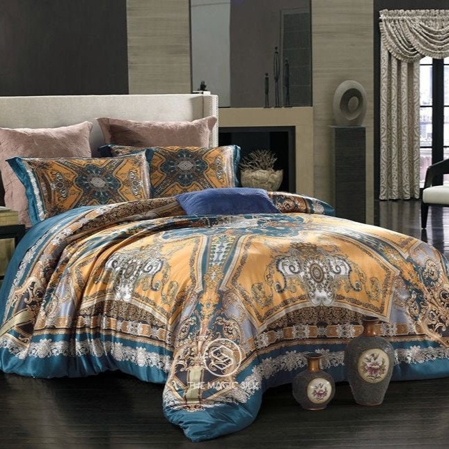 ROYAL CROWN - 16 Momme 100% Silk Bedding 4pcs Suite
