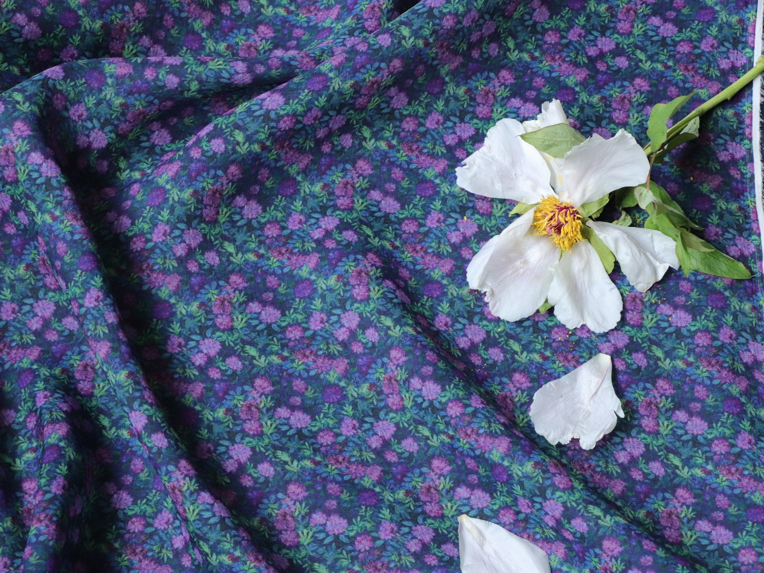 ZIDUO - Digital Printing 100 Thread Count Ramie Fabric - 140cm wide by the Yard