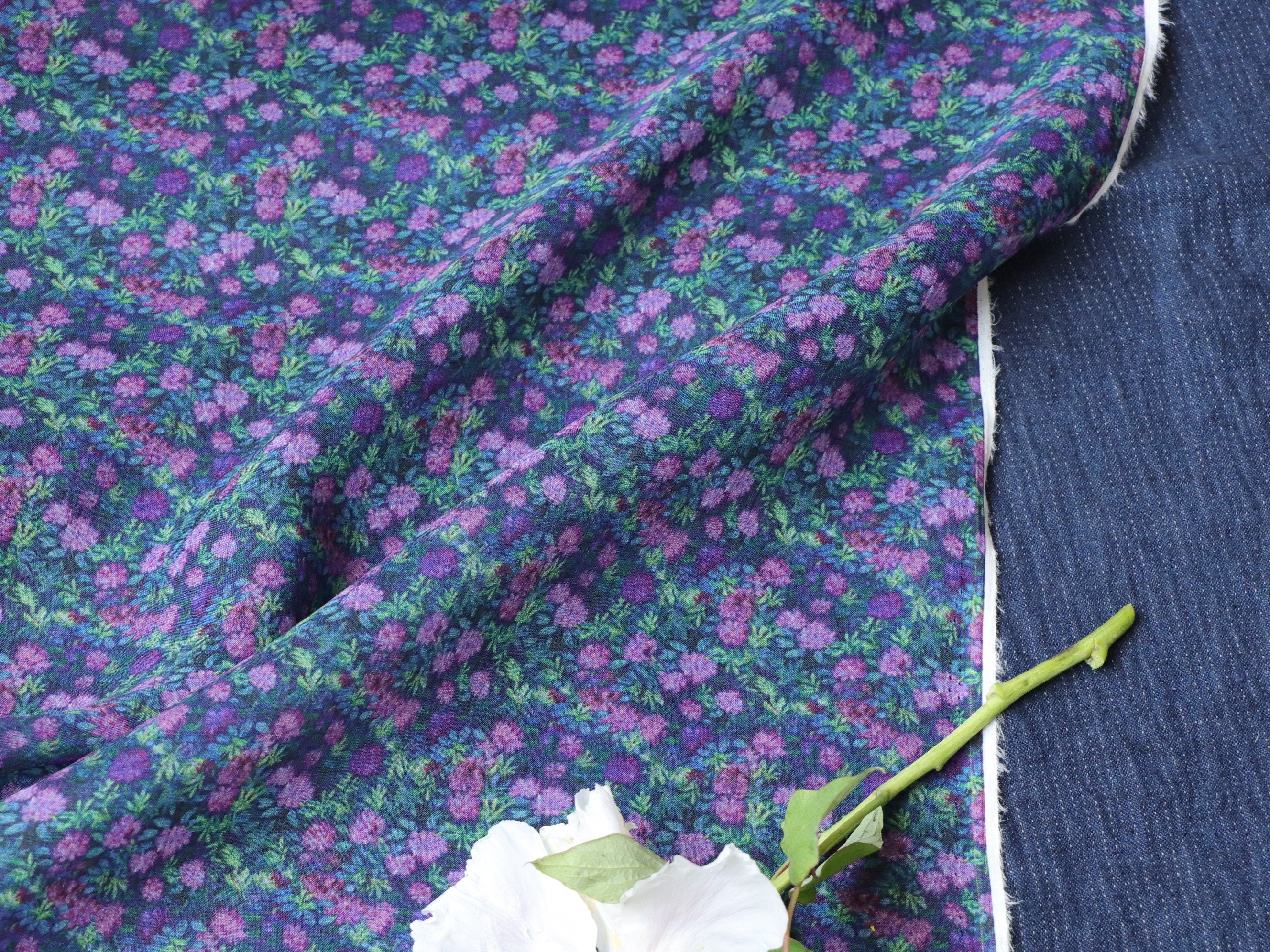 ZIDUO - Digital Printing 100 Thread Count Ramie Fabric - 140cm wide by the Yard