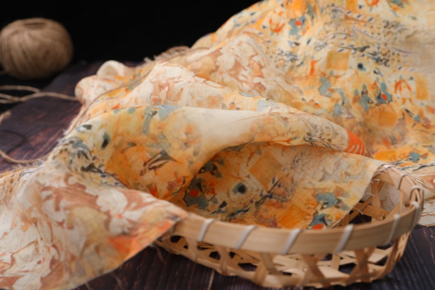 XUELIU - Digital Printing 42 Thread Count Ramie Fabric - 140cm wide by the Yard