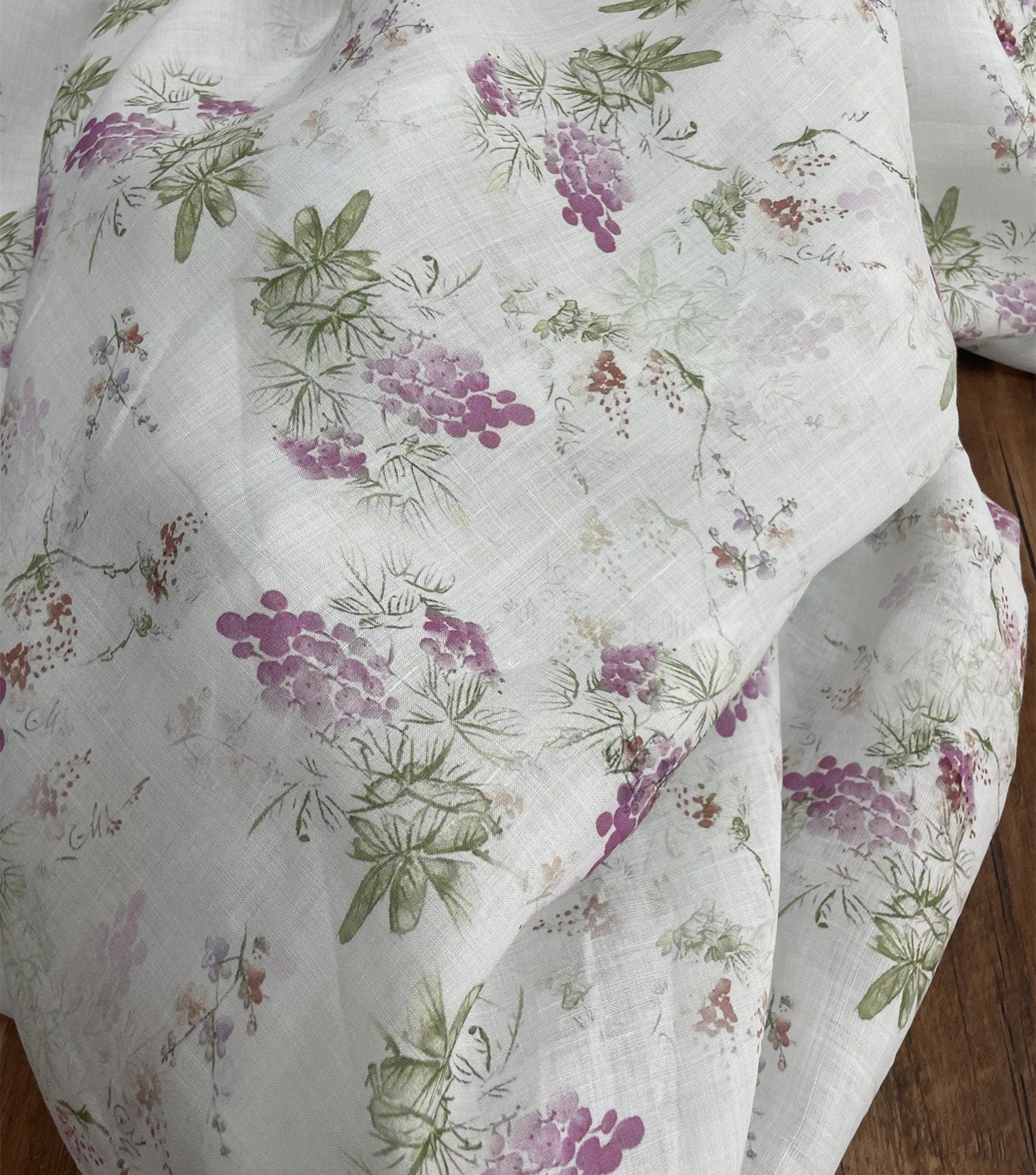 BANRUO - Digital Printing 42 Thread Count Ramie Fabric - 140cm wide by the Yard