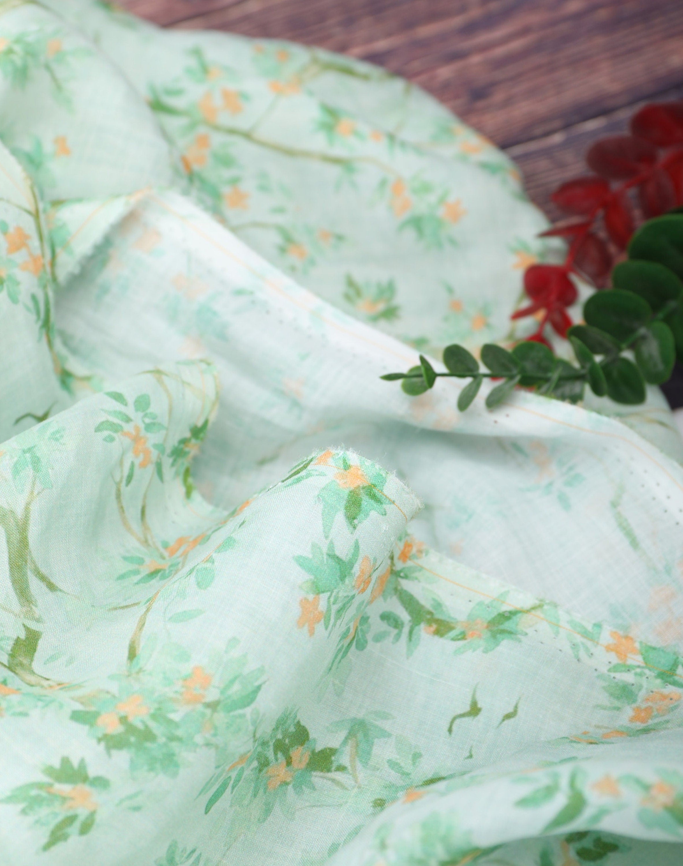 FANXI - Digital Printing 42 Thread Count Ramie Fabric - 140cm wide by the Yard