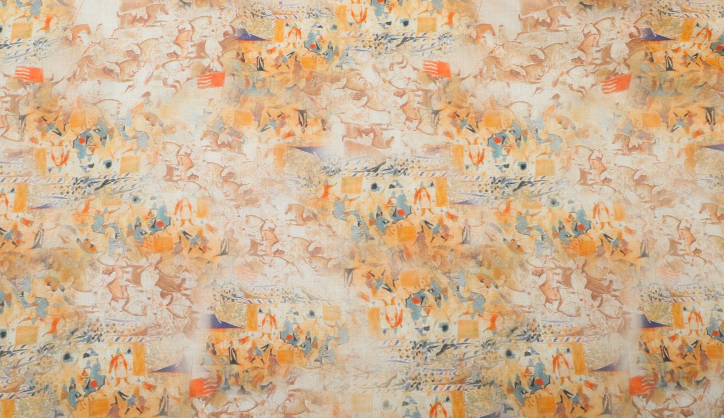 XUELIU - Digital Printing 42 Thread Count Ramie Fabric - 140cm wide by the Yard