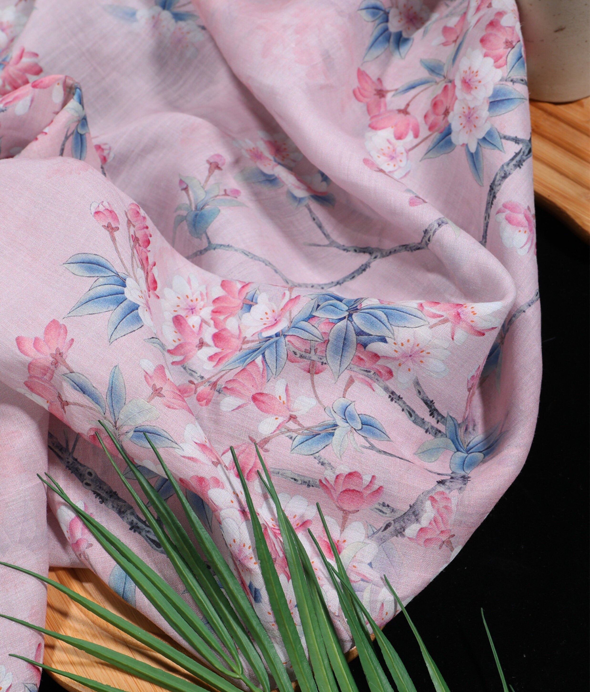 ZHENGJUAN - Digital Printing 42 Thread Count Ramie Fabric - 140cm wide by the Yard