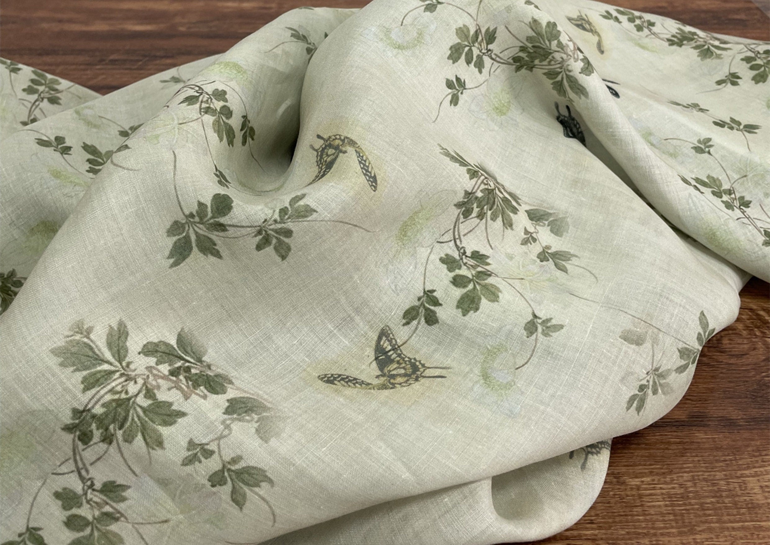 ANQIDIE - Digital Printing 42 Thread Count Ramie Fabric - 140cm wide by the Yard