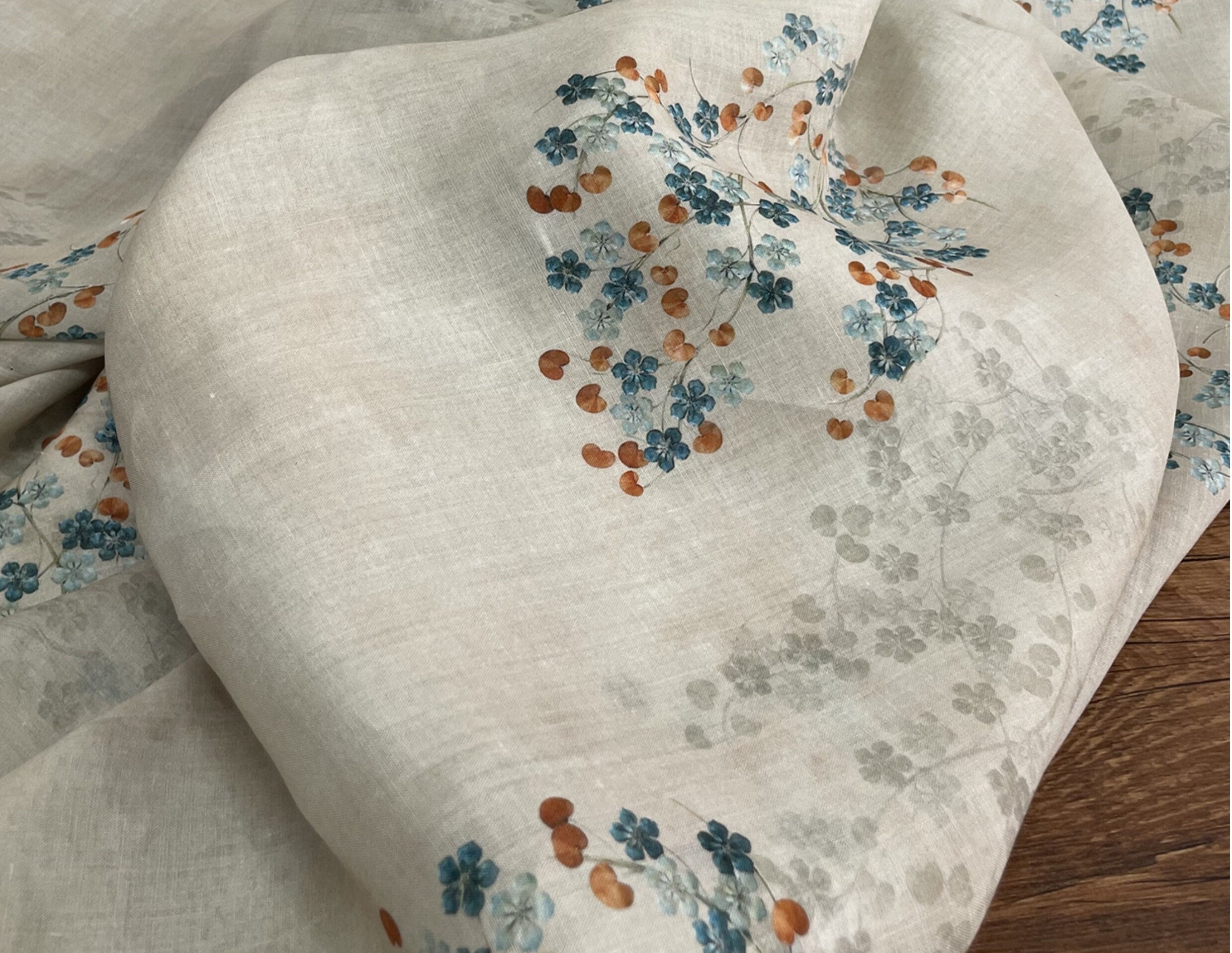SHAYUN - Digital Printing 42 Thread Count Ramie Fabric - 140cm wide by the Yard