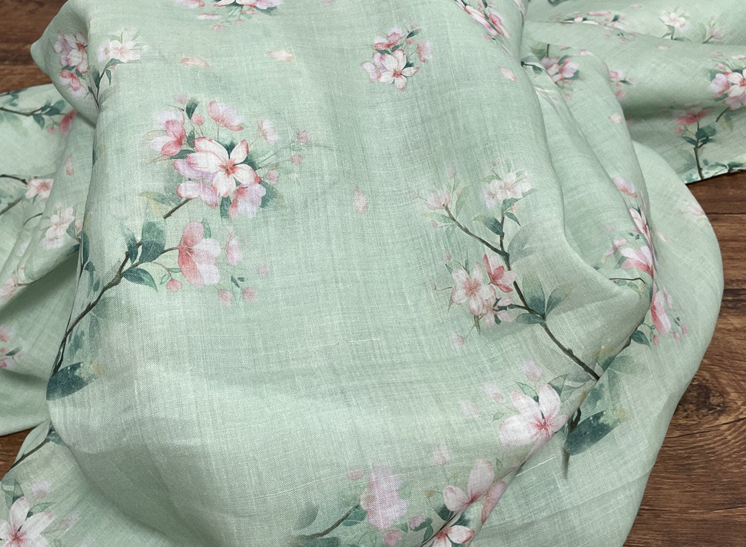 LVJIYU - Digital Printing 42 Thread Count Ramie Fabric - 140cm wide by the Yard