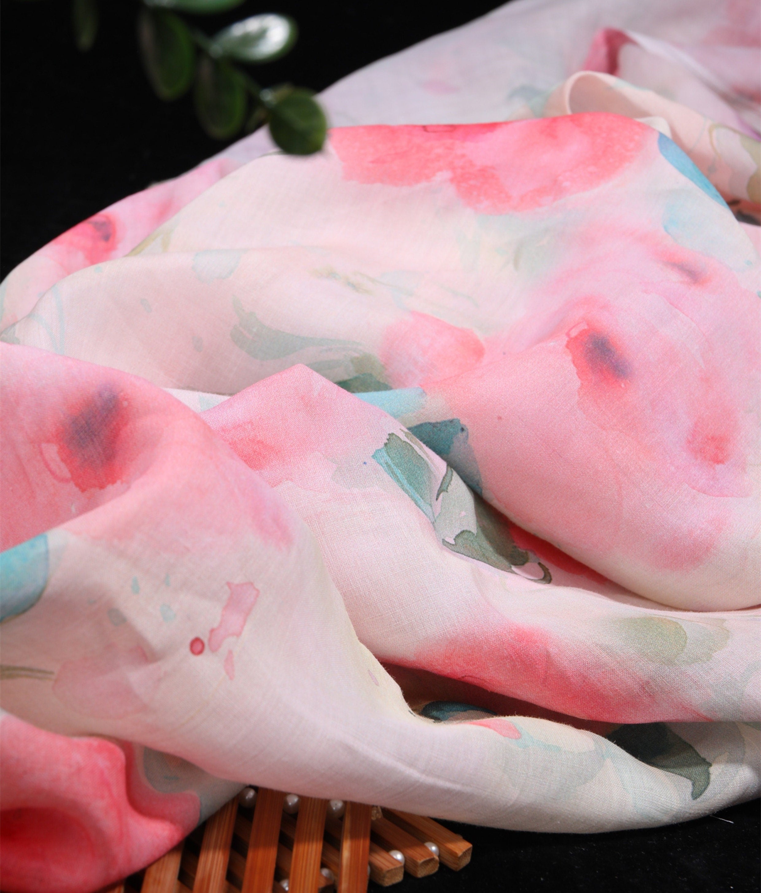 CAISHI - Digital Printing 42 Thread Count Ramie Fabric - 140cm wide by the Yard