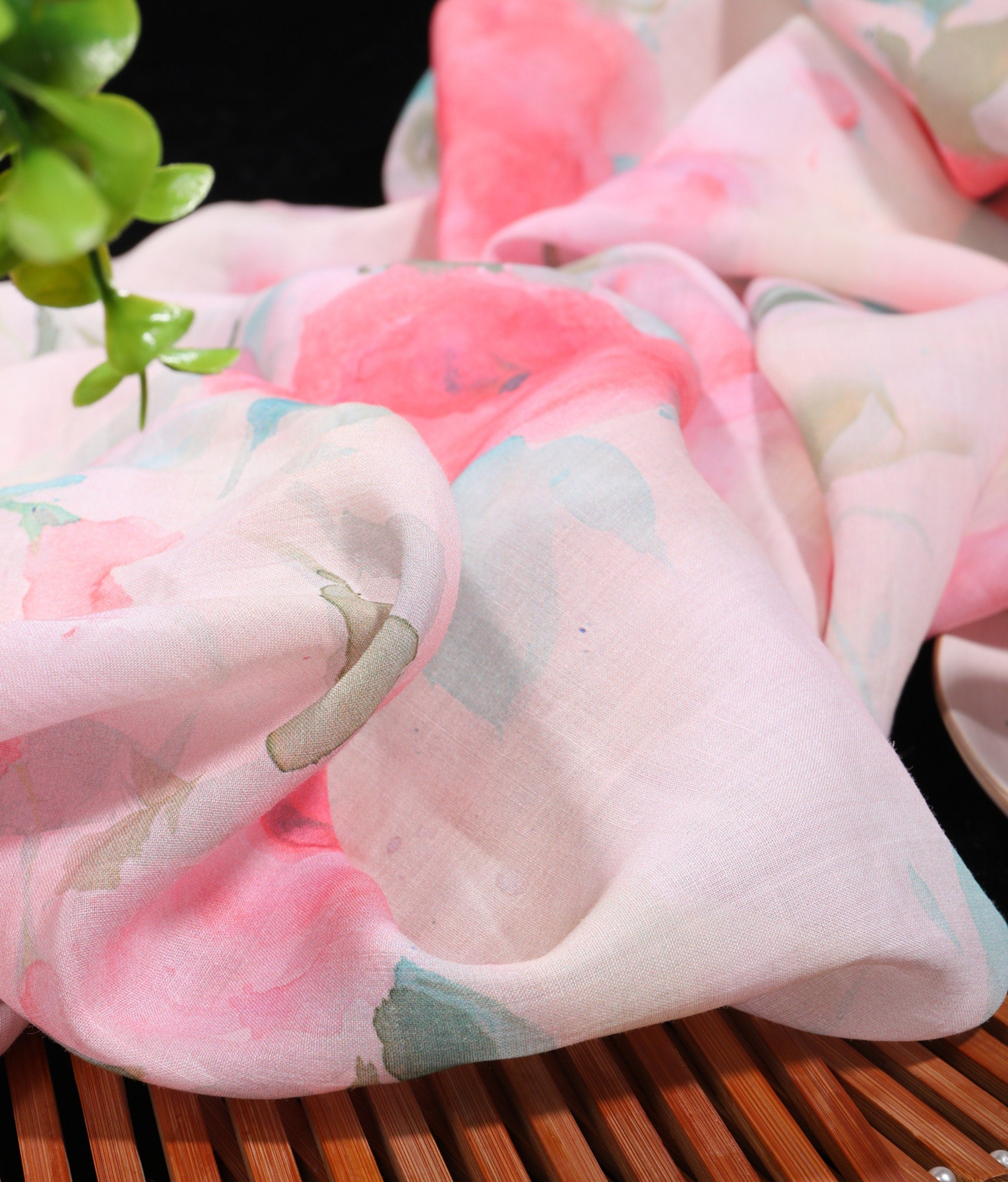 CAISHI - Digital Printing 42 Thread Count Ramie Fabric - 140cm wide by the Yard