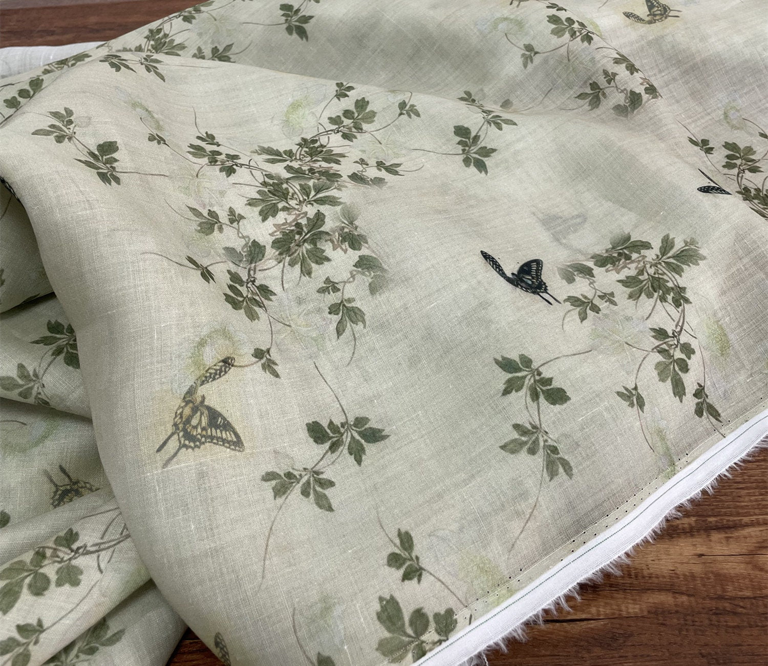 ANQIDIE - Digital Printing 42 Thread Count Ramie Fabric - 140cm wide by the Yard