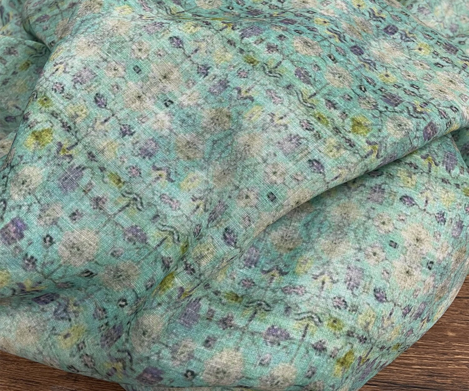 MOCHA - Digital Printing 42 Thread Count Ramie Fabric - 140cm wide by the Yard