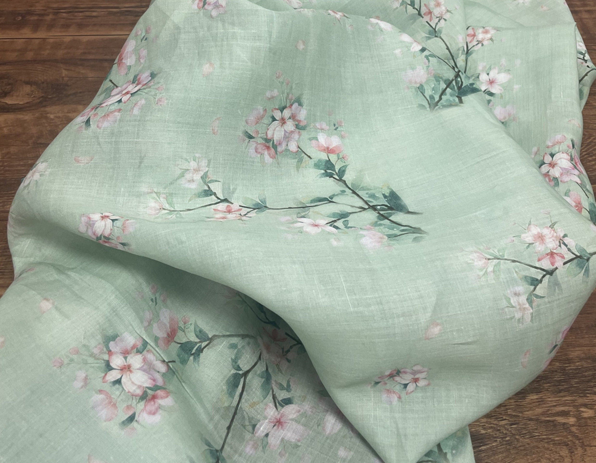 LVJIYU - Digital Printing 42 Thread Count Ramie Fabric - 140cm wide by the Yard