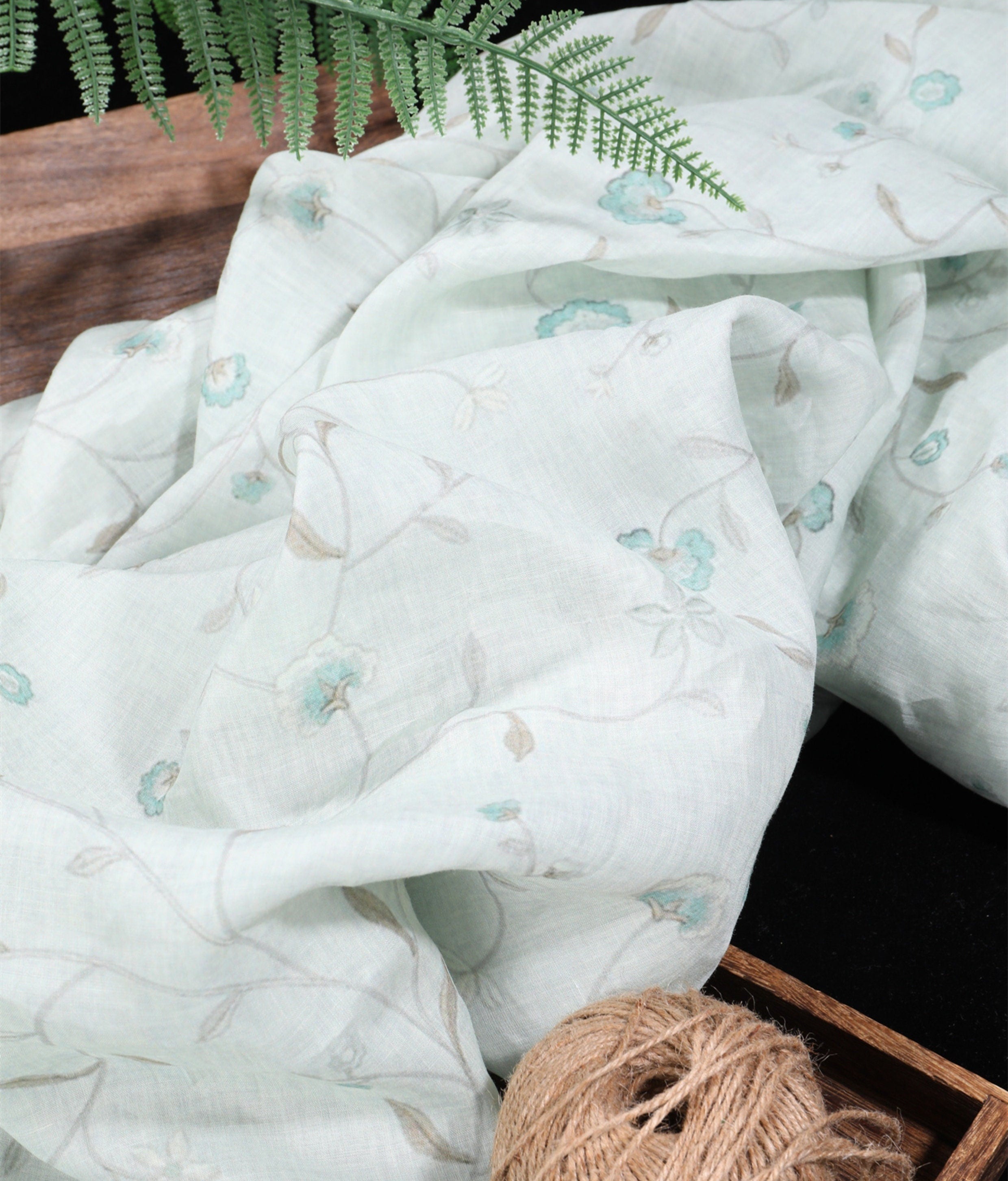 XIAOYAO - Digital Printing 42 Thread Count Ramie Fabric - 140cm wide by the Yard
