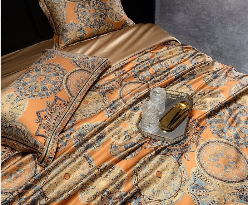 LADY LUCK - 16 Momme 100% Silk Bedding 4pcs Suite