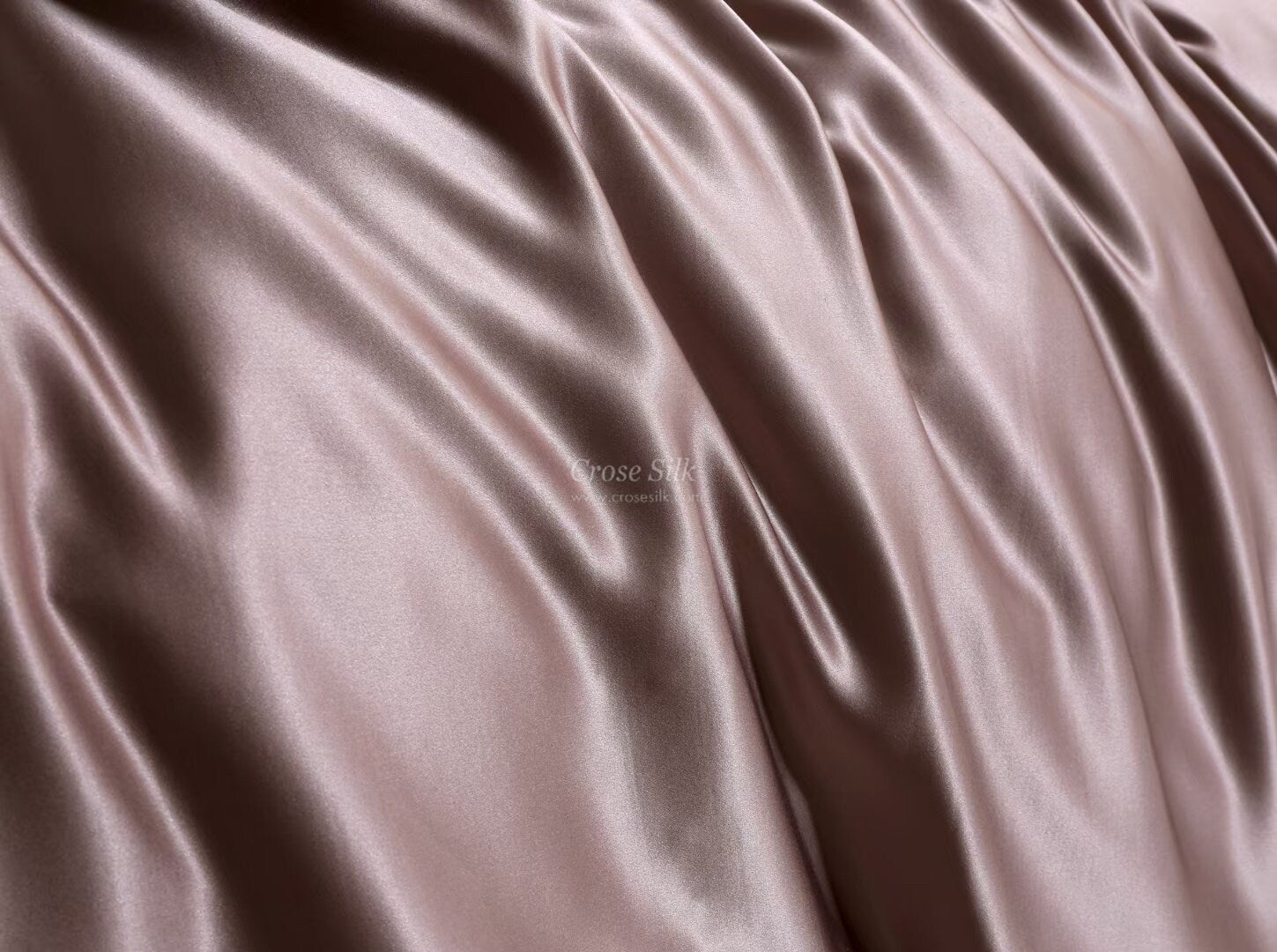 WISTFUL MAUVE - 25 Momme Mulberry Silk Bedding, Silk Duvet Cover, Silk Fitted Sheet, Silk Flat Sheet, Silk Pillowcase, 100% SILK