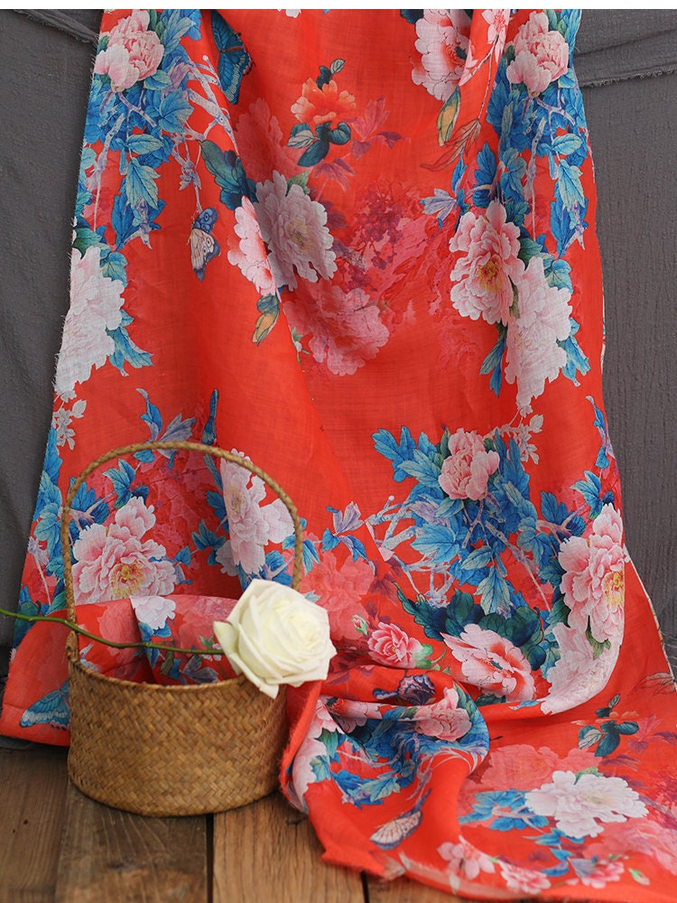 MUDN - Digital Printing 42 Thread Count Ramie Fabric - 135cm wide by the Yard