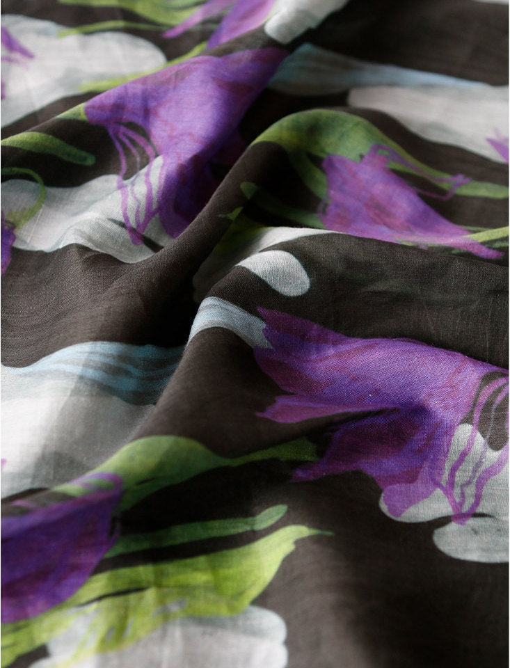 ZYUANW - Digital Printing 42 Thread Count Ramie Fabric - 148cm wide by the Yard