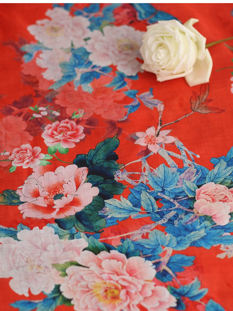 MUDN - Digital Printing 42 Thread Count Ramie Fabric - 135cm wide by the Yard