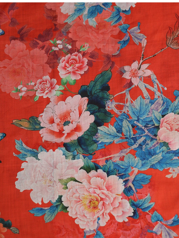 MUDN - Digital Printing 42 Thread Count Ramie Fabric - 135cm wide by the Yard