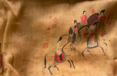 GUOGCYT - Digital Printing Ramie Fabric-By the Yard