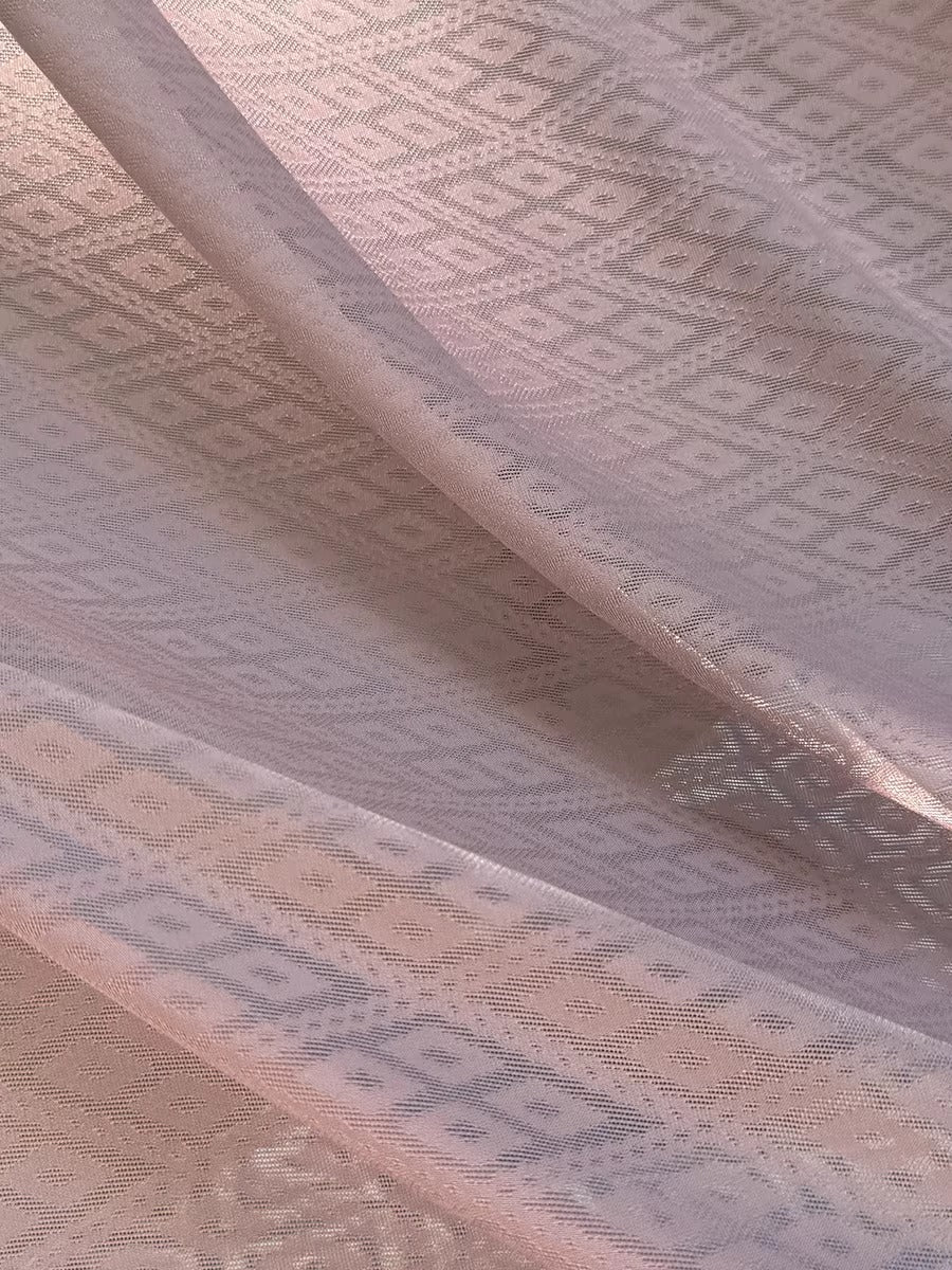 XYLN020 - Leno silk fabric, dusty pink, 114cm wide by the yard
