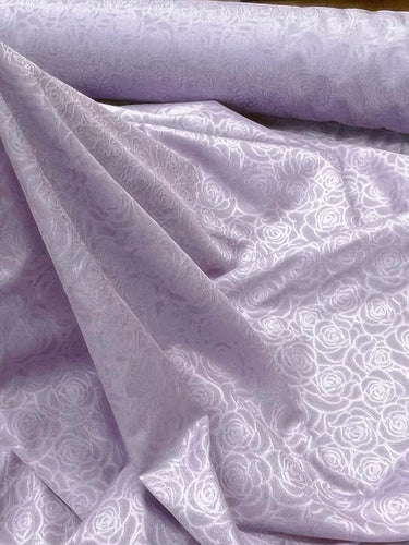 XYLN015 - Leno silk fabric, light purple, 25 momme 114cm wide by the yard