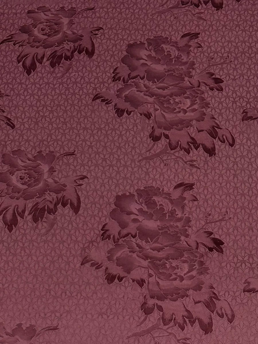 XYAWMD - Plant dyed HongYunSha Silk fabric, Openwork HUALUO, 25 momme 110cm wide by the Yard