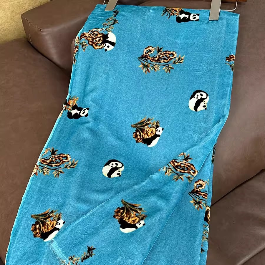 XYYHSR047 - Print Silk Velvet Fabric, 140cm wide by the Yard