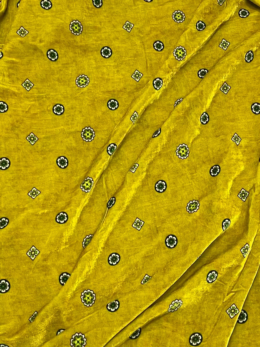 XYYHSR029 - Print Silk Velvet Fabric, 140cm wide by the Yard