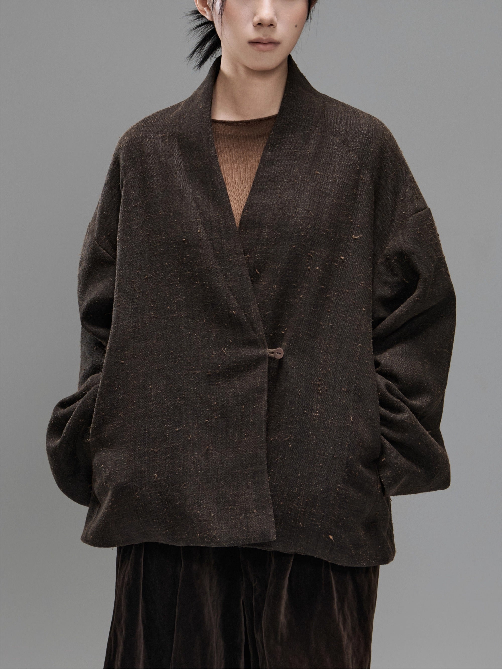 MTYSJ - ZEN style Tussah silk winter coat
