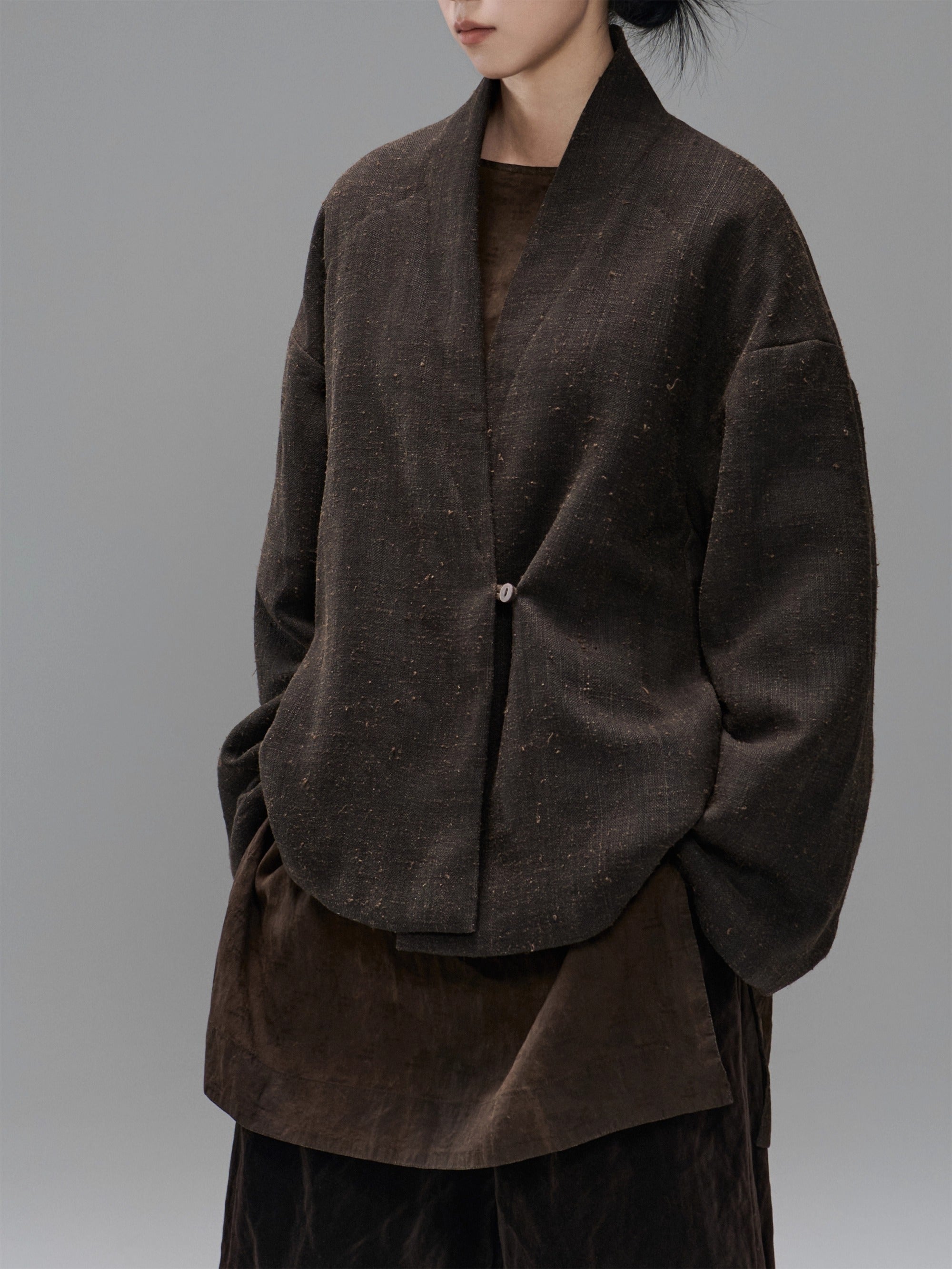 MTYSJ - ZEN style Tussah silk winter coat