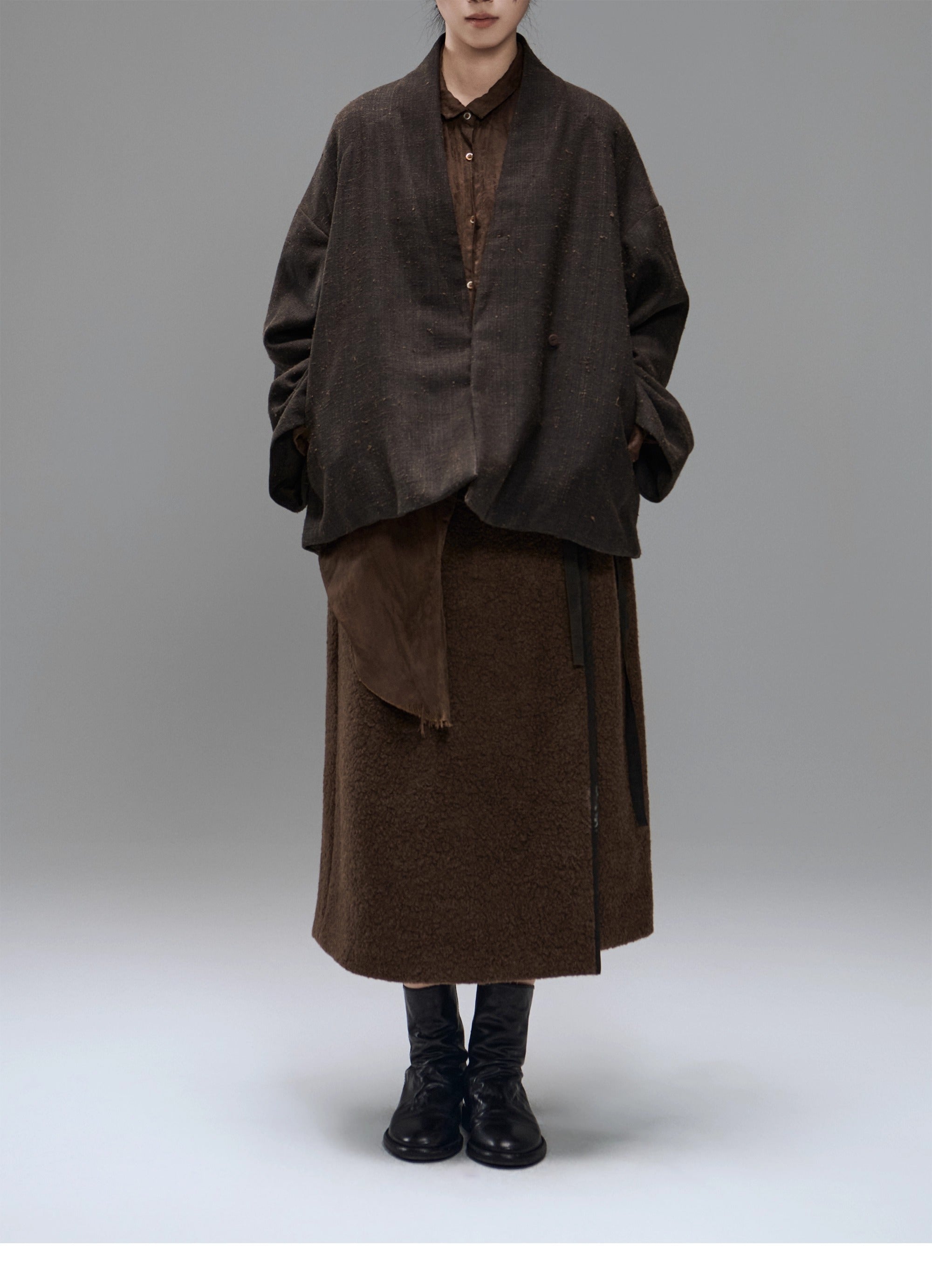 MTYSJ - ZEN style Tussah silk winter coat