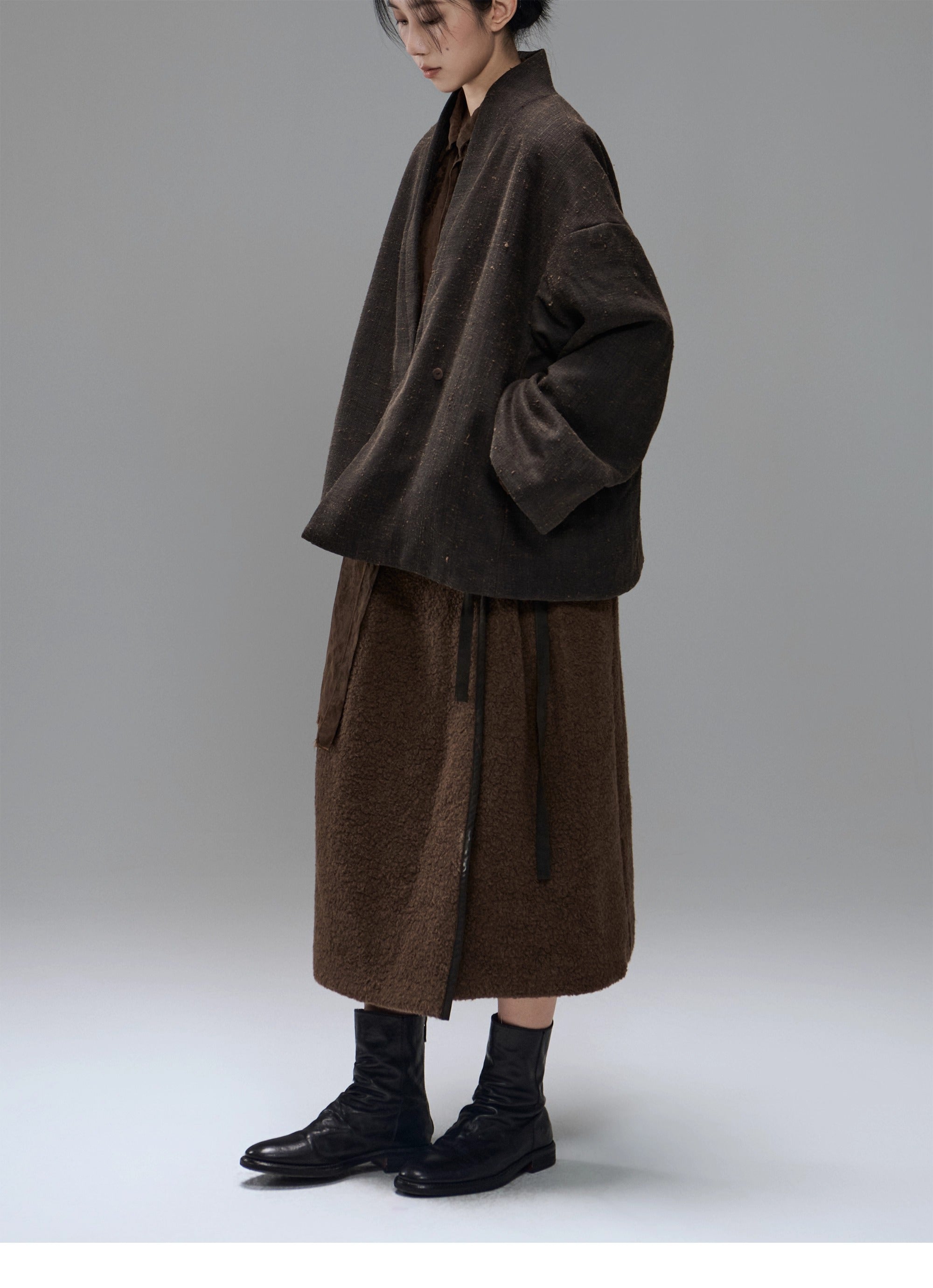 MTYSJ - ZEN style Tussah silk winter coat