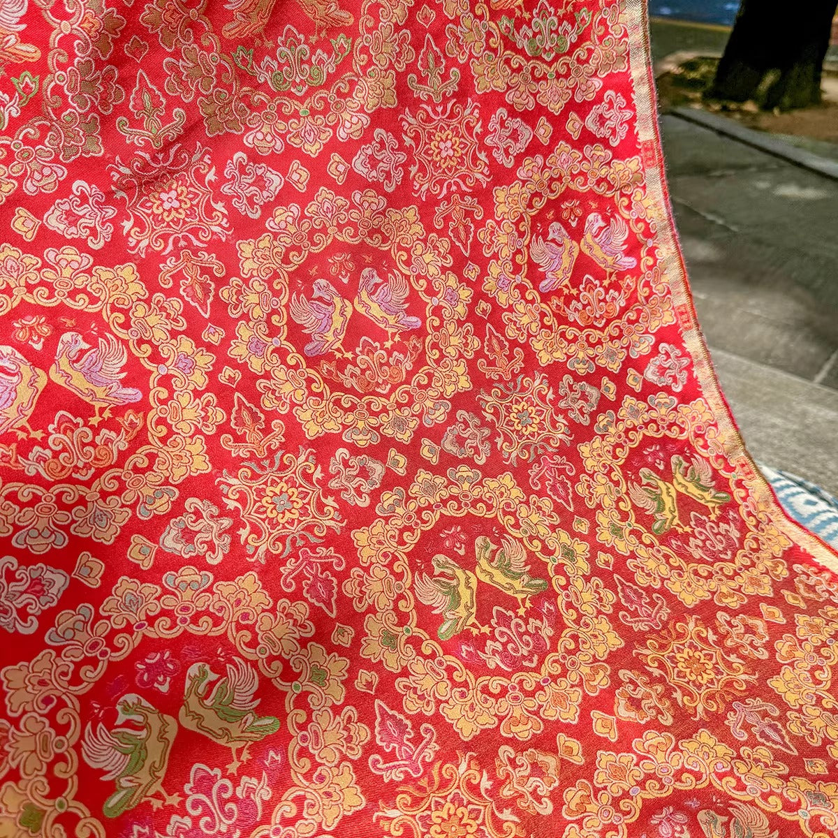 XYLDXSJ017 - Song Brocade 李德喜宋锦, 38 momme 70cm wide by the yard