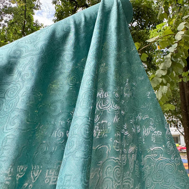 李德喜。蝉翼软烟罗 XYLN060 - Leno silk fabric, sheer and super light 100% silk, 15 momme 114cm wide by the yard