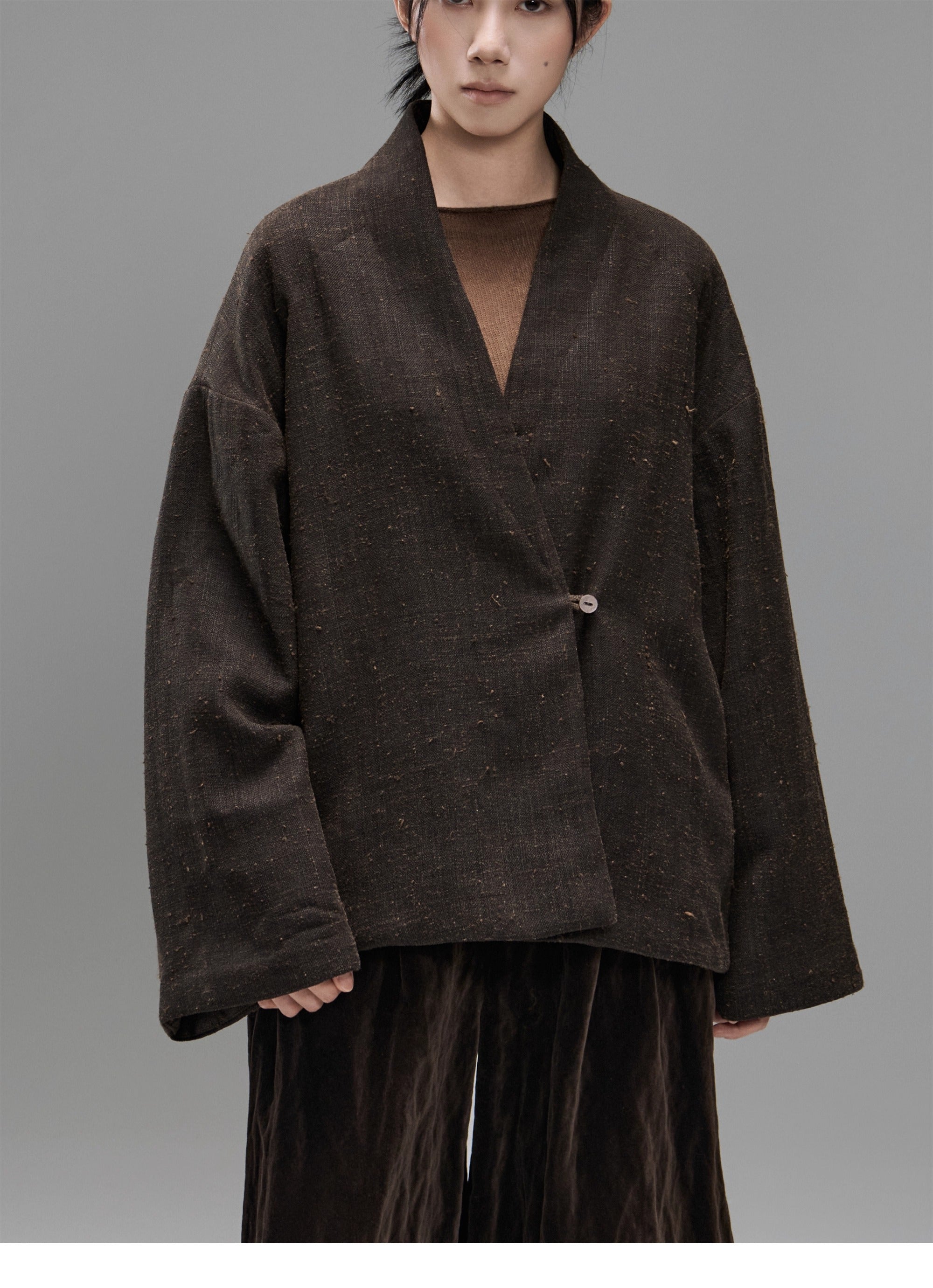 MTYSJ - ZEN style Tussah silk winter coat
