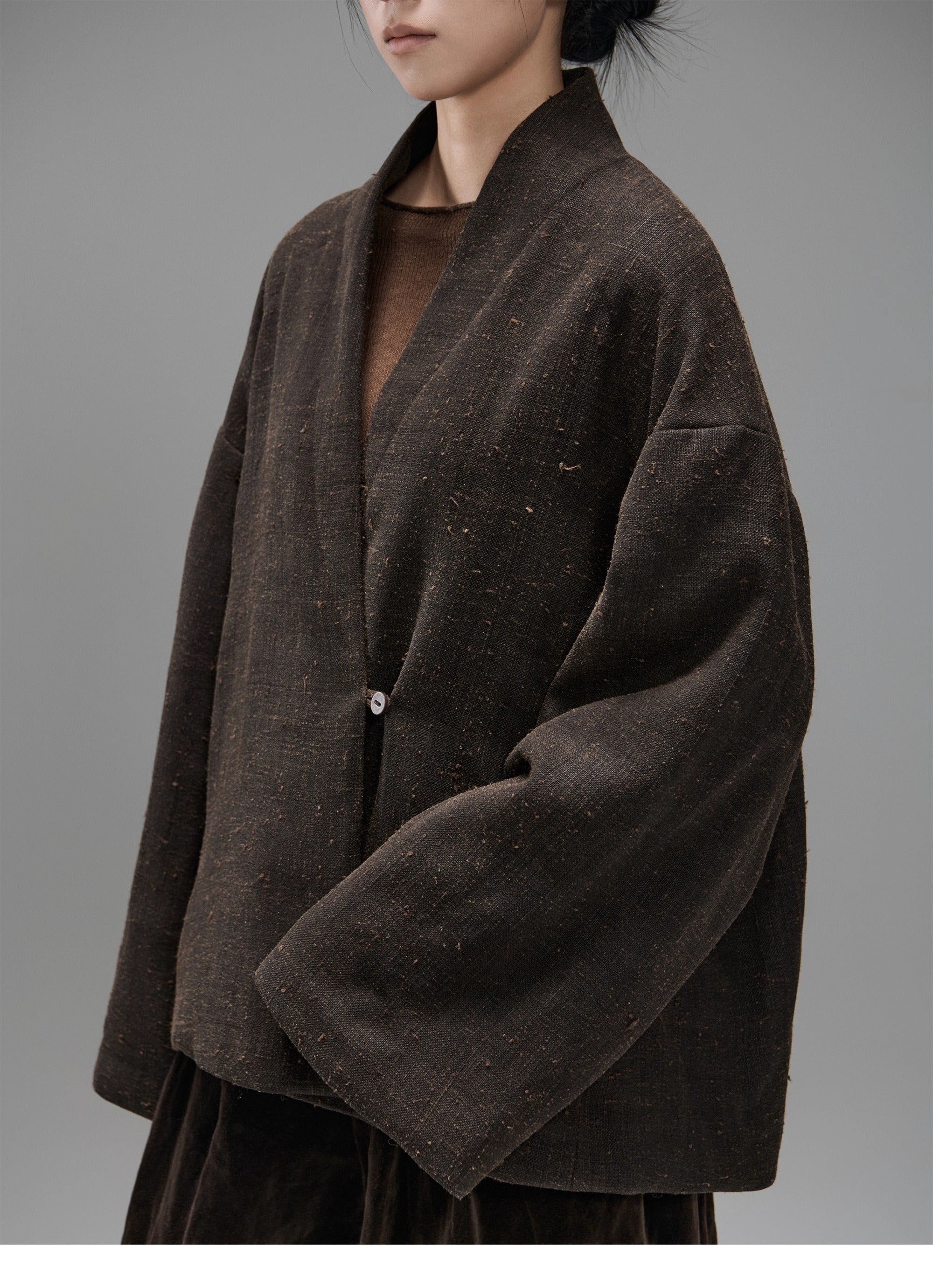 MTYSJ - ZEN style Tussah silk winter coat