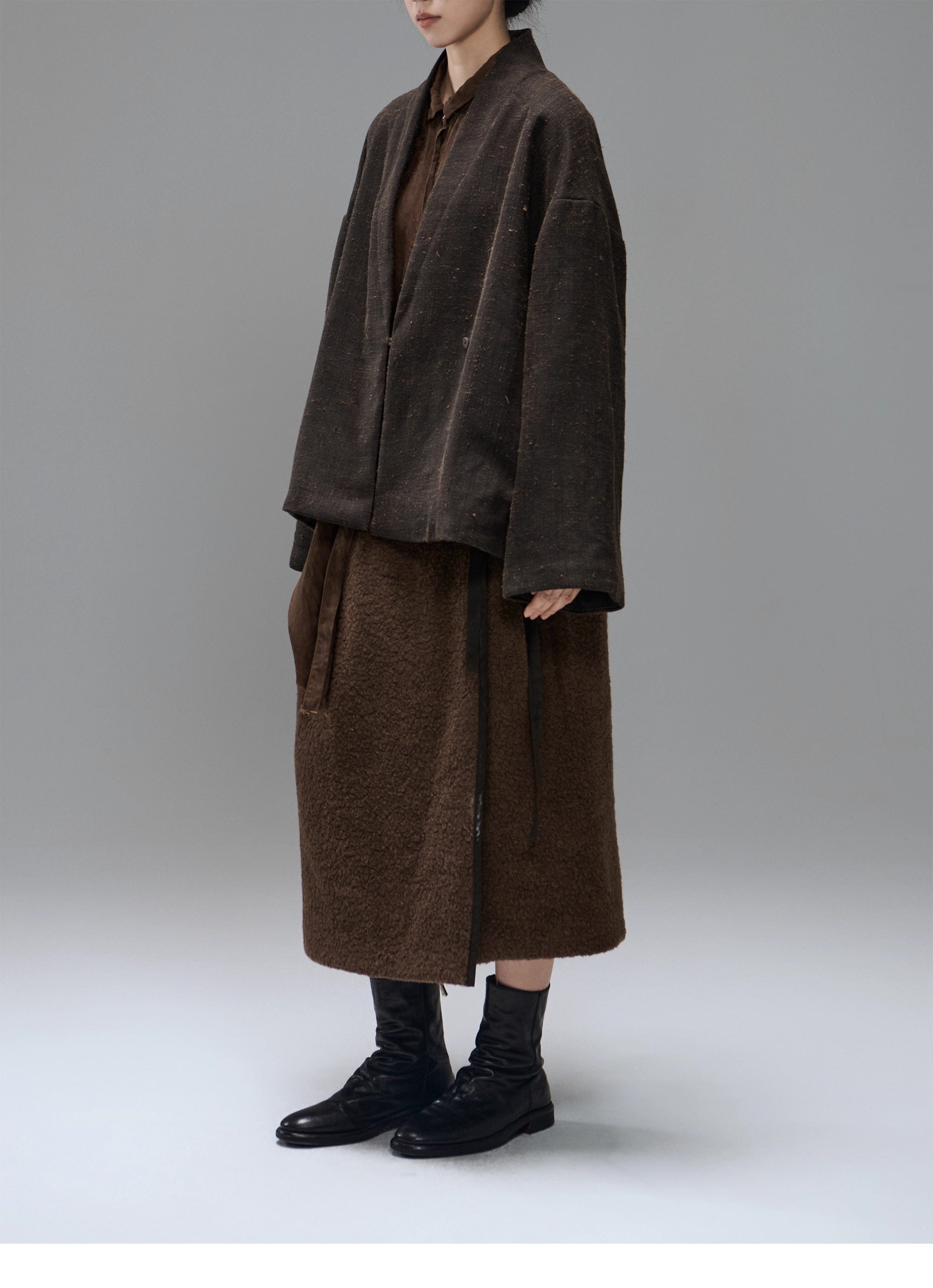 MTYSJ - ZEN style Tussah silk winter coat