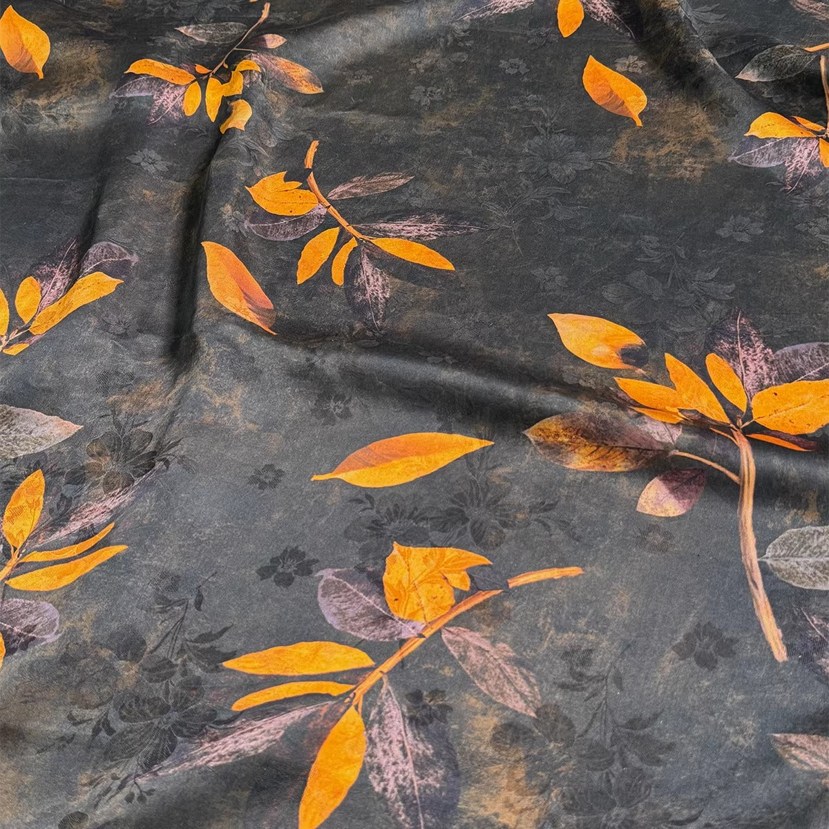 XYHYS叶舞诗华 - Jacquard HUALUO Hongyunsha silk fabric, 25 momme openwork texture, 110cm by the Yard