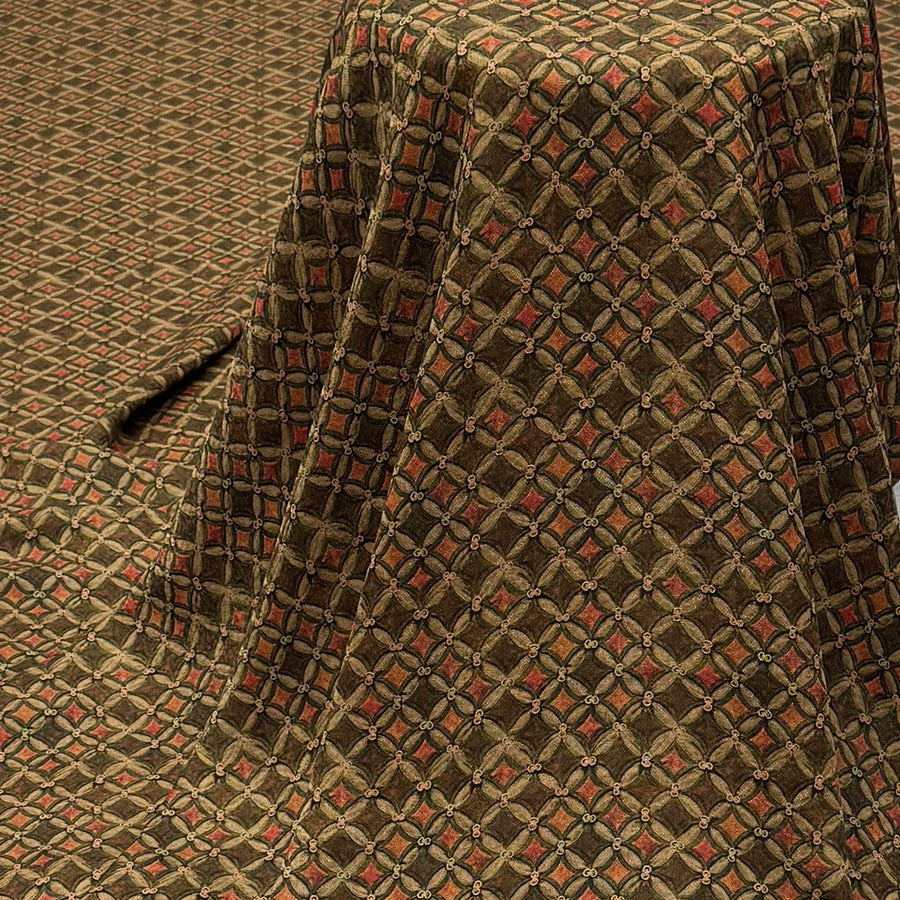 XYTQG - Plant dyed HongYunSha Silk fabric, Openwork HUALUO, 25 momme 110cm wide by the Yard