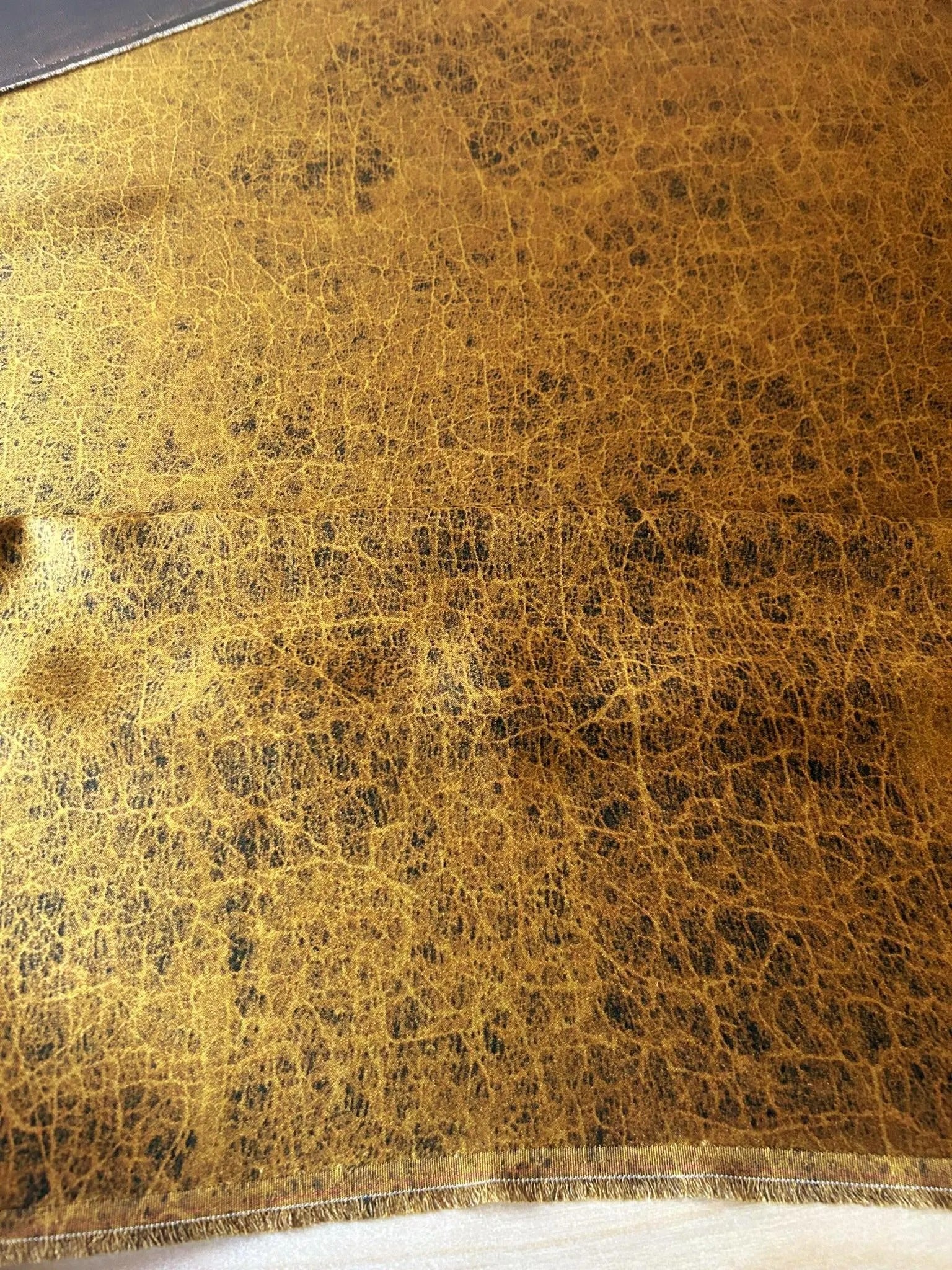 CFFGUW - PIZI Mud Silk Fabric, 45 Momme Gold Melon texture, 110cm by the Yard