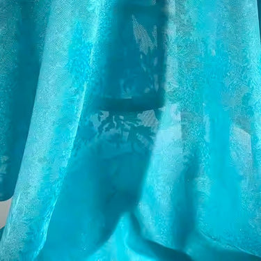 XYLN026 - Leno silk fabric, Gold weave, Blue Metalic, 114cm wide by the yard