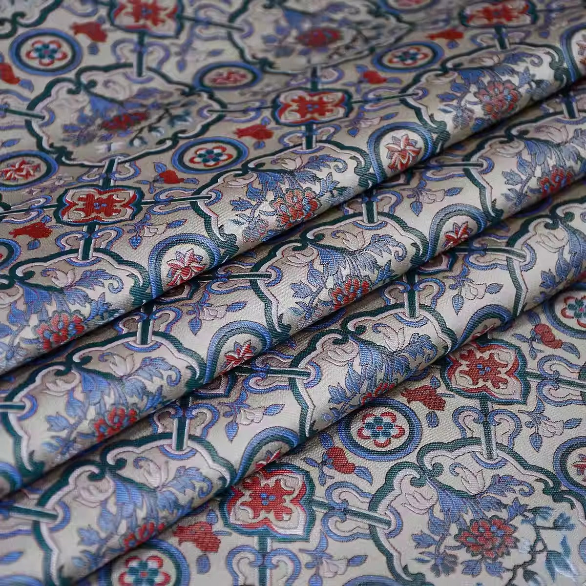 XYLDXSJ021 - Song Brocade 李德喜宋锦, 38 momme 70cm wide by the yard
